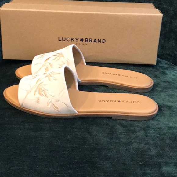 Lucky Brand Davin Slide Sandal Sandshell - Picture 6 of 12